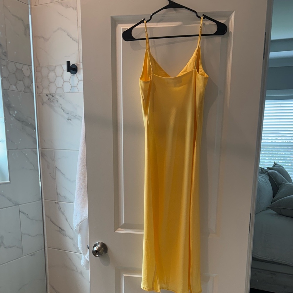 Yellow Slip Dress - Picture 2 of 3